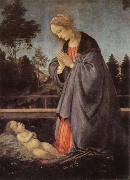 Filippino Lippi adoration of the child France oil painting artist